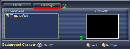 Switch to BG Changer tab